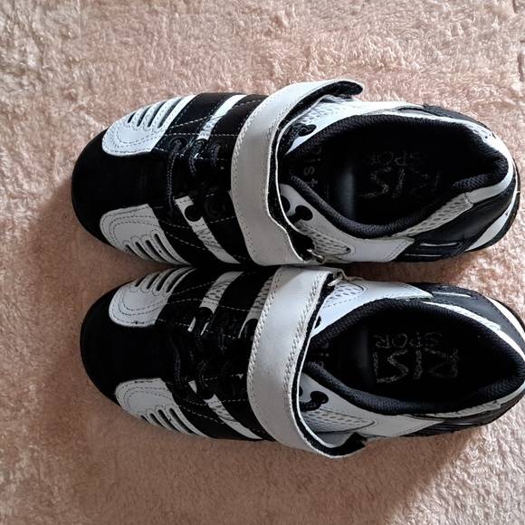 Risto Weightlifting Shoes Black White Stacked Olympic Sports Power Training - Picture 7 of 7